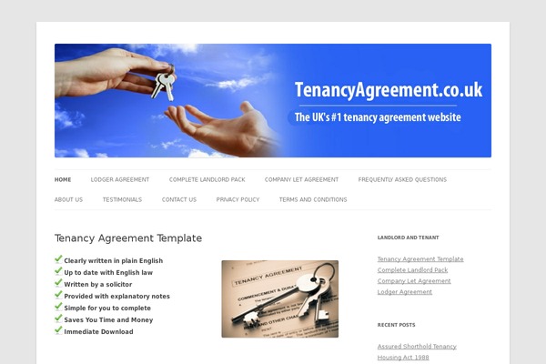 WordPress website example screenshot