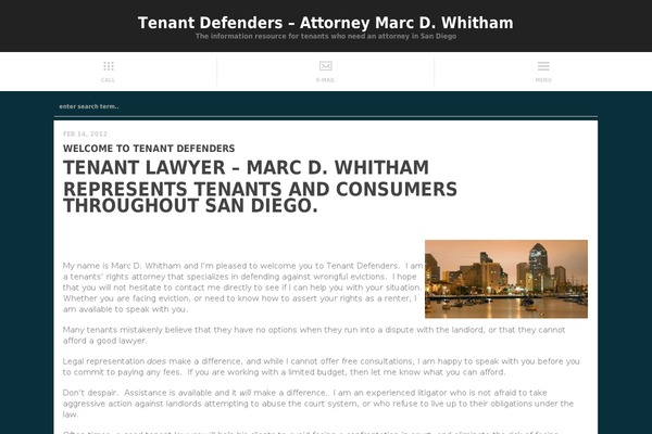 tenantdefenders.mobi site used Lawyer-zone