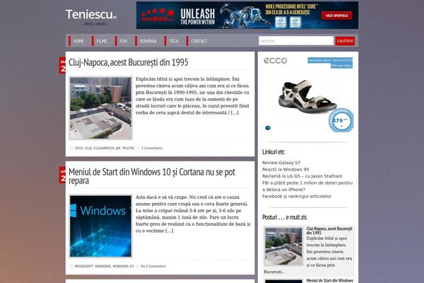 teniescu.ro site used Teniescu-wp