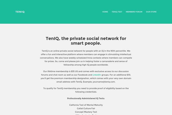 teniq.com site used Twenty Seventeen