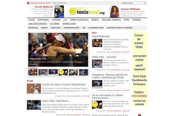 tenistotal.org site used Advanced Newspaper
