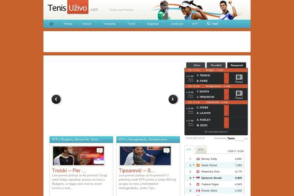 tenisuzivo.com site used Tenisuzivo