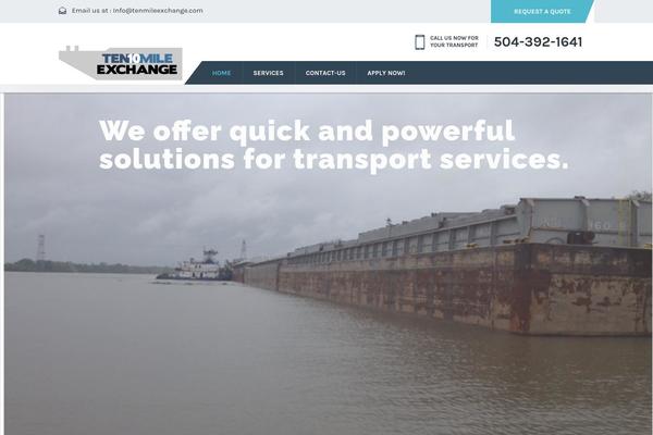 Transport theme site design template sample