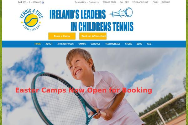 tennis4kids.ie site used Tennis-4-kids