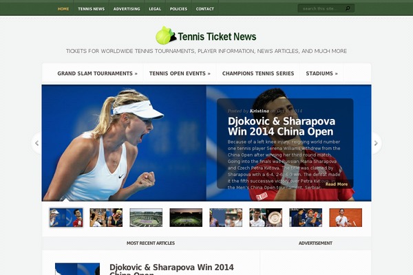 tennisticketnews.com site used Aggregate