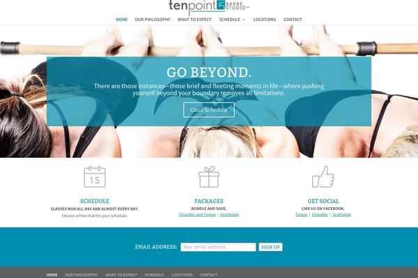 Divi theme site design template sample