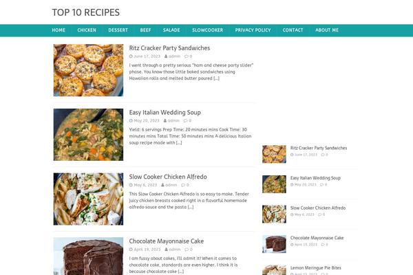 MH FoodMagazine theme site design template sample
