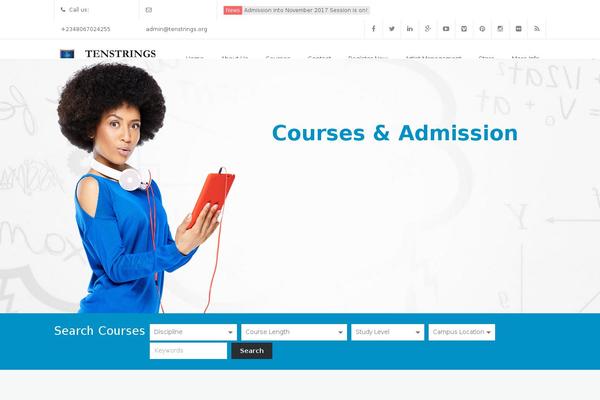 Myuniversity theme site design template sample