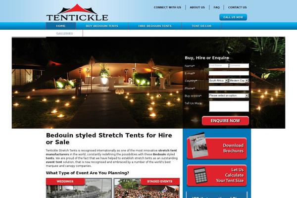 tentickletents.co.za site used Tentickle