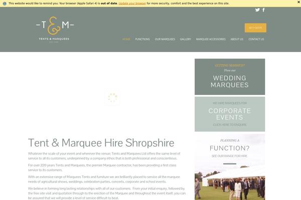 tentsandmarquees.com site used New-tentsandmarquees