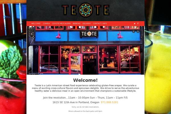 teotepdx.com site used Teote