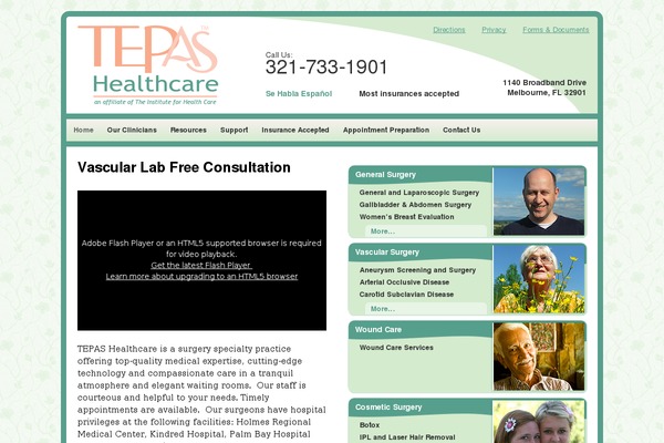 tepashealthcare.com site used Tepashealthcare