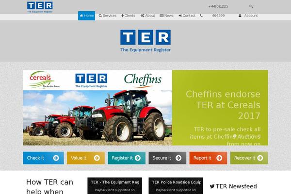 Site using Ter-europe plugin