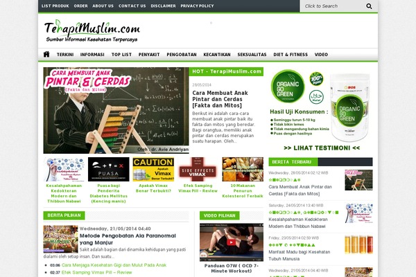 WordPress website example screenshot