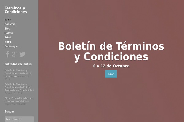 terminosycondiciones.es site used Trydo