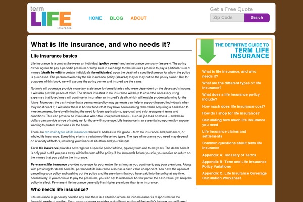 termlife theme websites examples