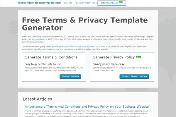 tandc theme websites examples