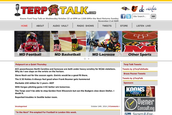 terptalk.com site used Terptalk