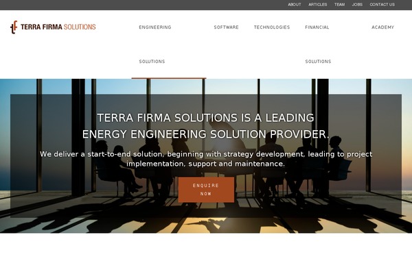 Terrafirma theme site design template sample