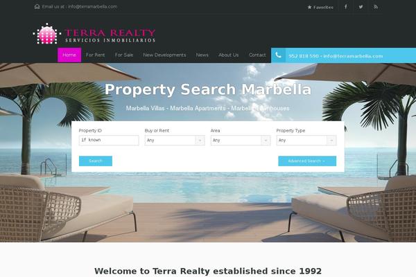 Terra theme site design template sample