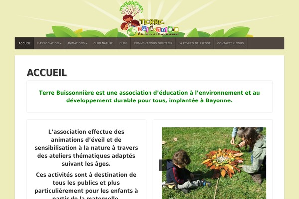 terrebuissonniere.org site used Pin-charity