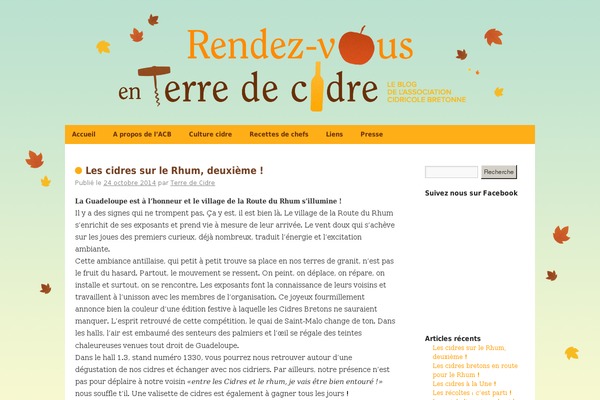 terredecidre.com site used Blog-page
