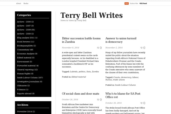 WordPress website example screenshot