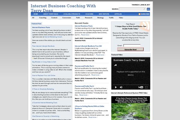 WordPress website example screenshot