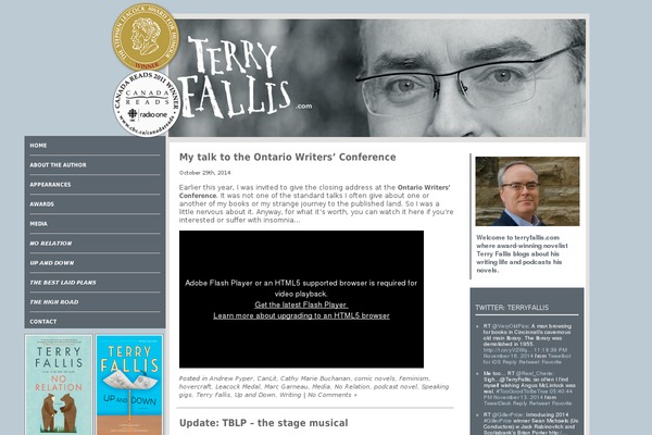 terryfallis.com site used Terry-fallis-website