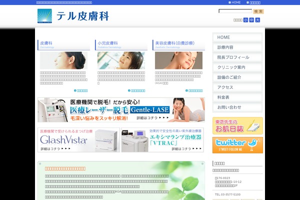 teru-hifuka.com site used Teru2.0
