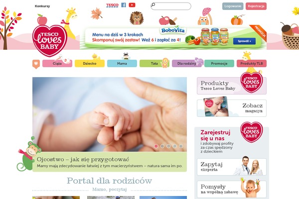 tescolovesbaby.pl site used BabyCare