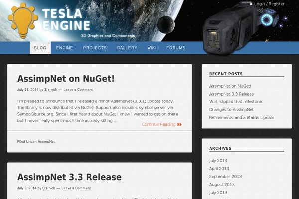 tesla-engine.net site used Genesis-tesla