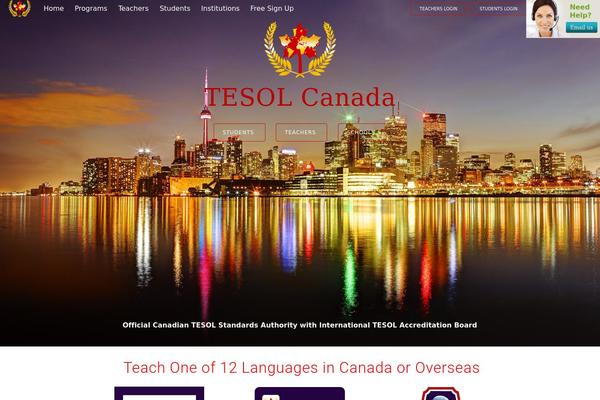 tesolcanada.org site used Advanced-theme