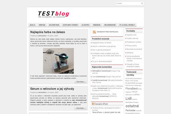 testblog.sk site used Newspanel