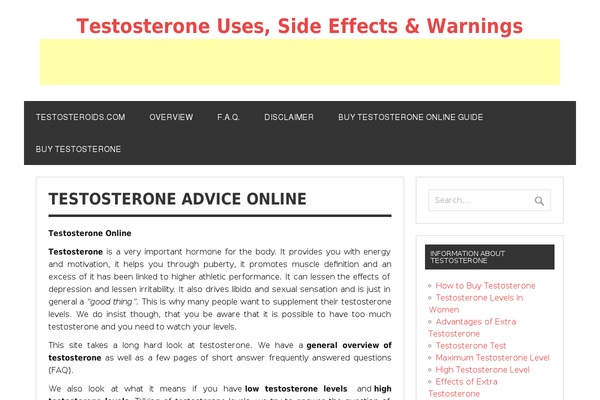 testosteroids.com site used Zeedynamic-child