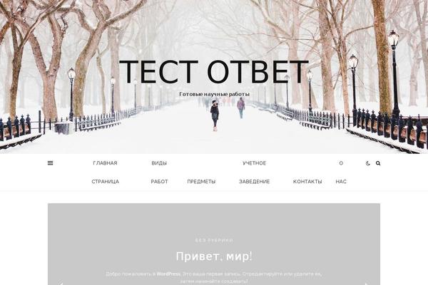 WordPress website example screenshot