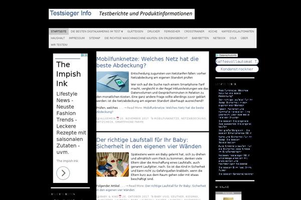 WordPress website example screenshot
