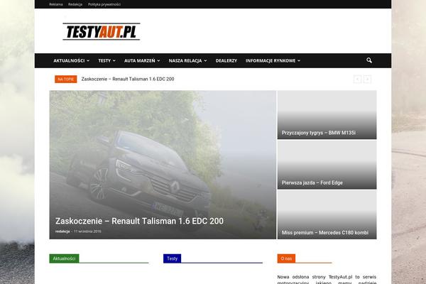 testyaut.pl site used Newspaper