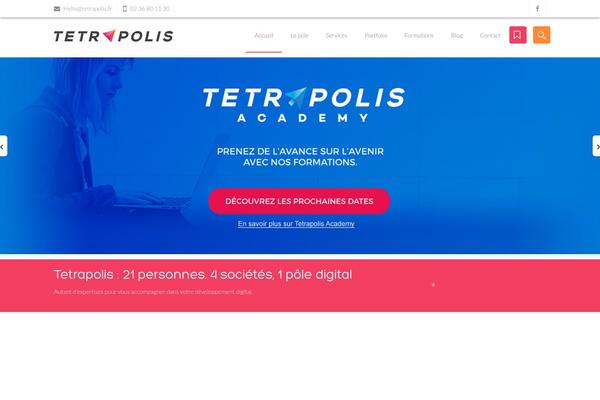 tetrapolis.fr site used Tetrapolisjs