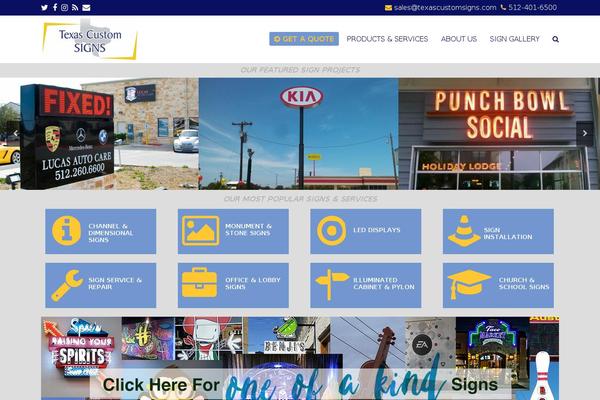 Total theme site design template sample