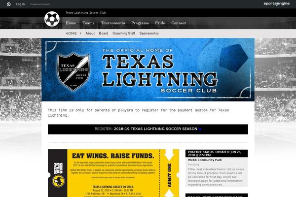 texaslightning.org site used Korrio-pro
