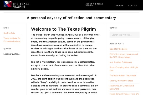 WordPress website example screenshot