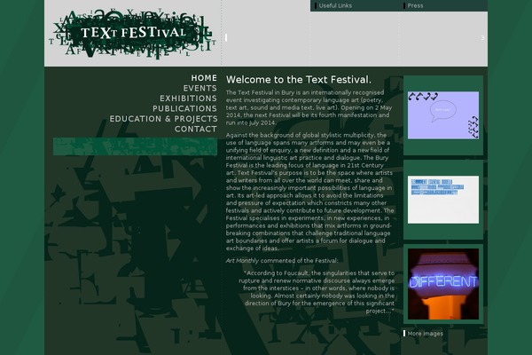 textfestival.com site used Influential