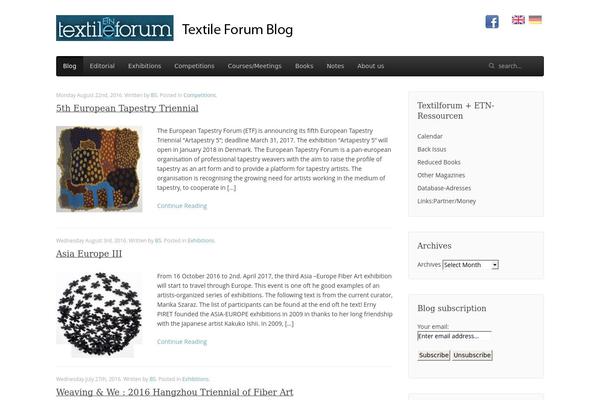 textile-forum-blog.org site used Xmag