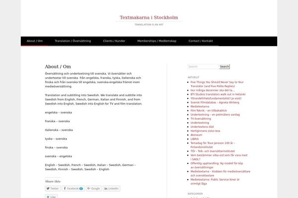 WordPress website example screenshot