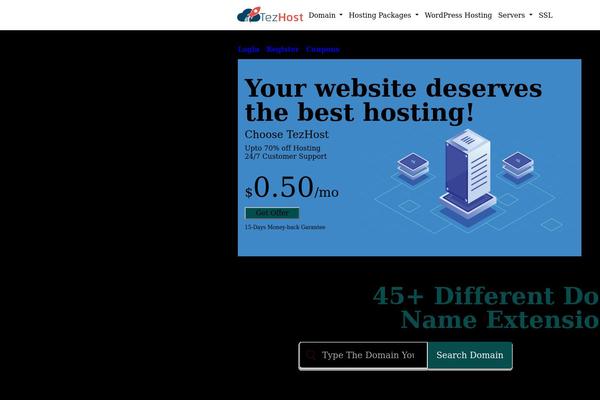 tezhost.com site used Tezhost