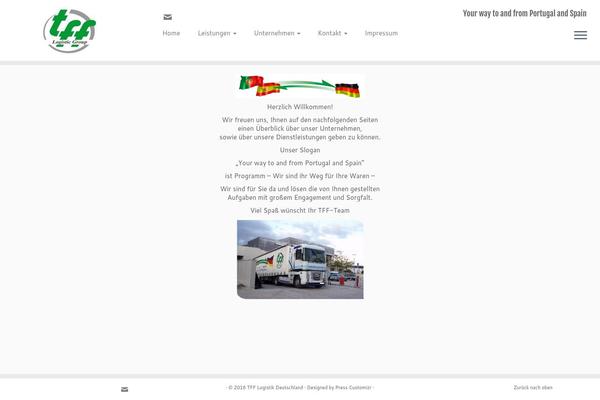Customizr theme site design template sample