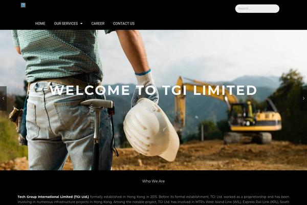 Construction-child theme site design template sample