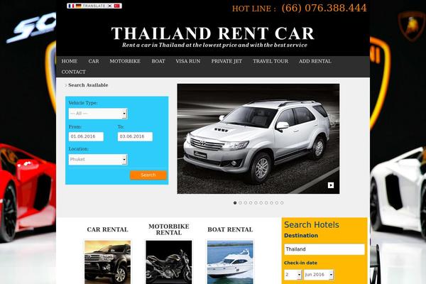 thailandrentcar.com site used Car-rental-hub