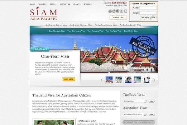 thaivisa.com.au site used Lawyer Landing Page